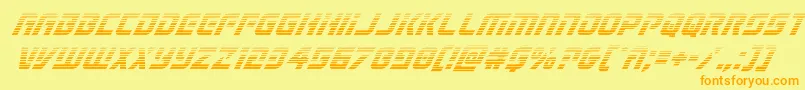 Legiosabinagradital Font – Orange Fonts on Yellow Background