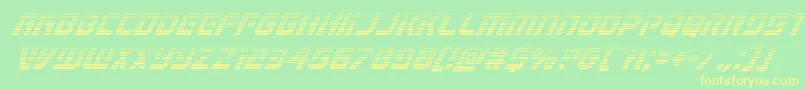 Legiosabinagradital Font – Yellow Fonts on Green Background