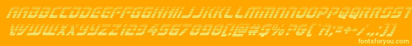 Legiosabinagradital Font – Yellow Fonts on Orange Background