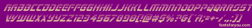 Legiosabinagradital Font – Yellow Fonts on Purple Background