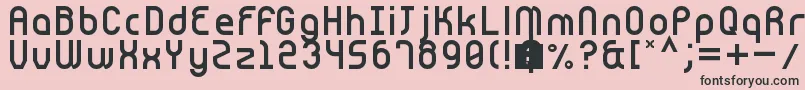 Cnstrct Font – Black Fonts on Pink Background