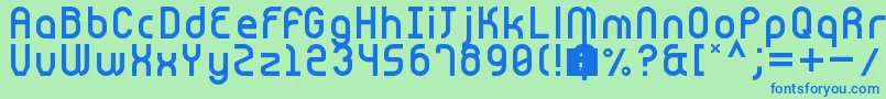Cnstrct Font – Blue Fonts on Green Background