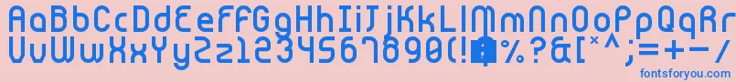 Cnstrct Font – Blue Fonts on Pink Background