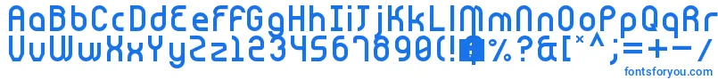 Cnstrct Font – Blue Fonts on White Background