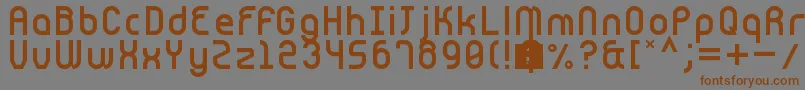 Шрифт Cnstrct – коричневые шрифты на сером фоне