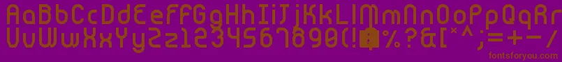 Cnstrct Font – Brown Fonts on Purple Background