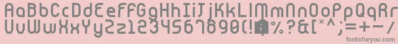 Cnstrct Font – Gray Fonts on Pink Background