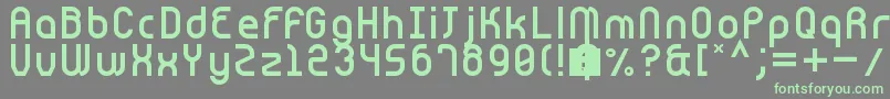 Шрифт Cnstrct – зелёные шрифты на сером фоне