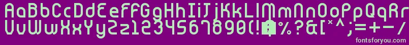 Cnstrct Font – Green Fonts on Purple Background
