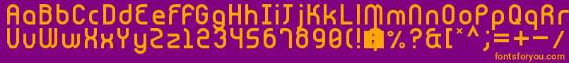 Cnstrct Font – Orange Fonts on Purple Background