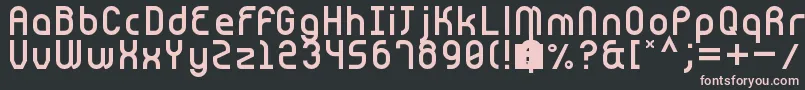Cnstrct Font – Pink Fonts on Black Background