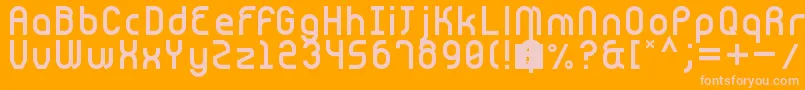 Cnstrct Font – Pink Fonts on Orange Background