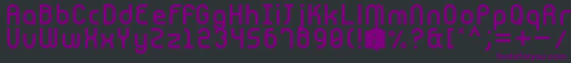Шрифт Cnstrct – фиолетовые шрифты на чёрном фоне