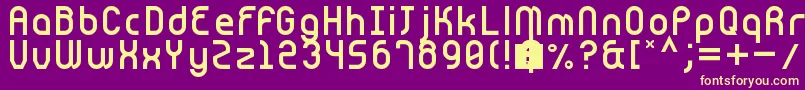 Cnstrct Font – Yellow Fonts on Purple Background