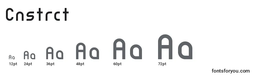 Cnstrct Font Sizes