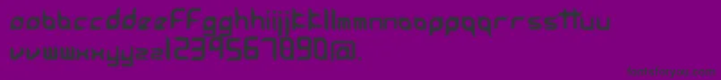 AccessoriesUrban-Schriftart – Schwarze Schriften auf violettem Hintergrund