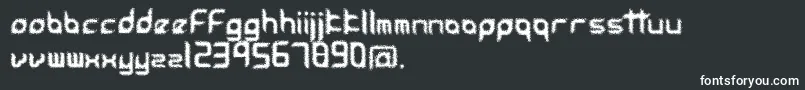 AccessoriesUrban-fontti – valkoiset fontit mustalla taustalla