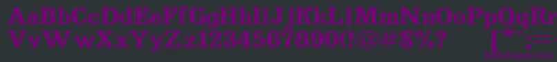 Bruskovaya130 Font – Purple Fonts on Black Background
