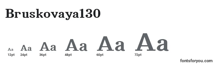 Размеры шрифта Bruskovaya130