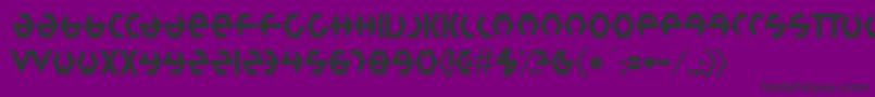 PlasticBag Font – Black Fonts on Purple Background