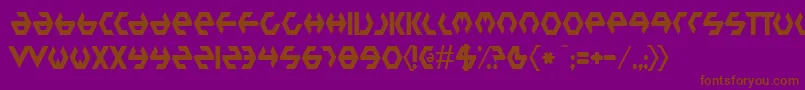 PlasticBag Font – Brown Fonts on Purple Background