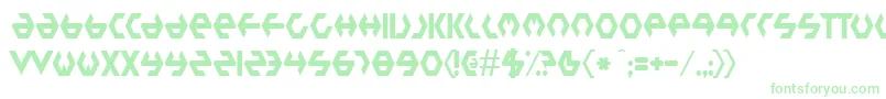 PlasticBag Font – Green Fonts on White Background