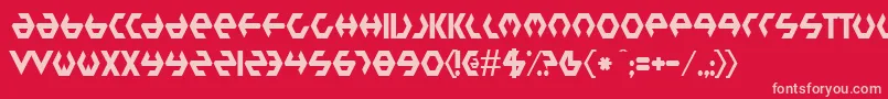 PlasticBag Font – Pink Fonts on Red Background