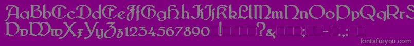 BridgnorthBold Font – Gray Fonts on Purple Background