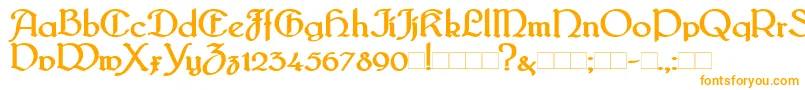 Шрифт BridgnorthBold – оранжевые шрифты