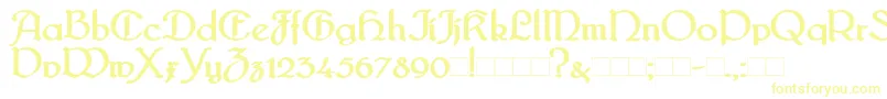 BridgnorthBold Font – Yellow Fonts on White Background