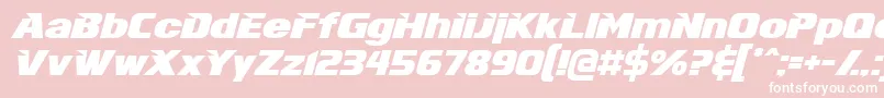 Infinite Font – White Fonts on Pink Background