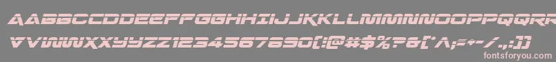 Quarkstormlaserital Font – Pink Fonts on Gray Background