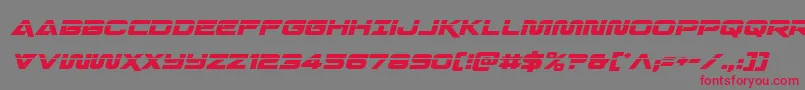 Quarkstormlaserital Font – Red Fonts on Gray Background