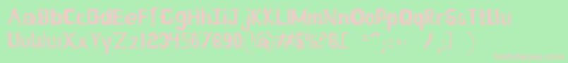 Buildlight Font – Pink Fonts on Green Background