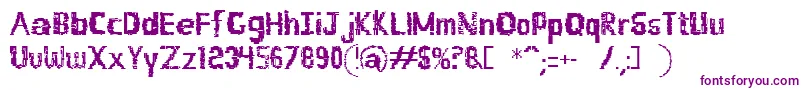 Шрифт Buildlight – фиолетовые шрифты на белом фоне
