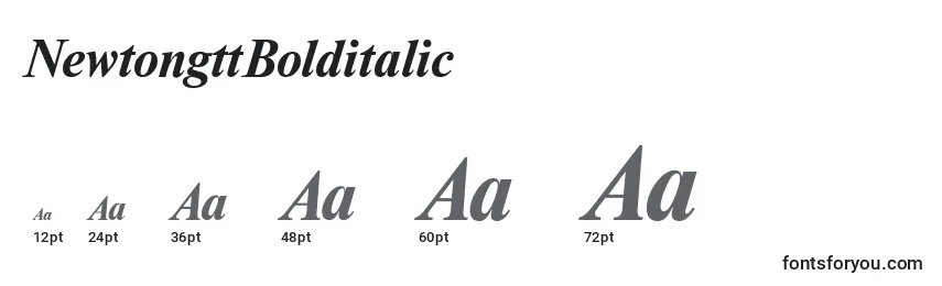 NewtongttBolditalic Font Sizes