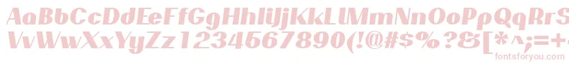 PassionsanspdarBlackitalic Font – Pink Fonts on White Background