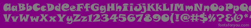 Weitere Informationen zur SnapAltItcTt-Schriftart SnapAltItcTt-Schriftart – Graue Schriften auf violettem Hintergrund