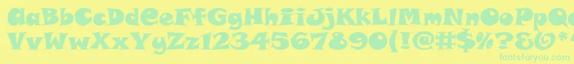 Weitere Informationen zur SnapAltItcTt-Schriftart SnapAltItcTt-Schriftart – Grüne Schriften auf gelbem Hintergrund