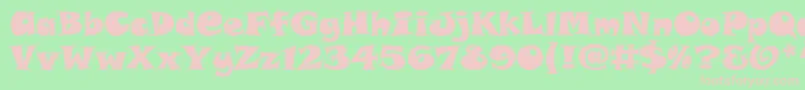 SnapAltItcTt Font – Pink Fonts on Green Background