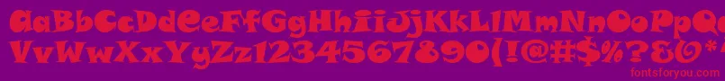 SnapAltItcTt Font – Red Fonts on Purple Background