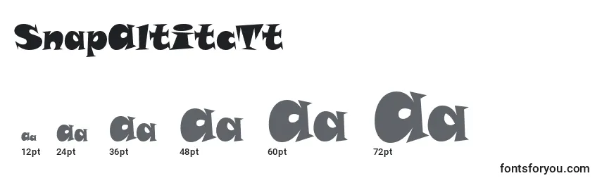 SnapAltItcTt Font Sizes