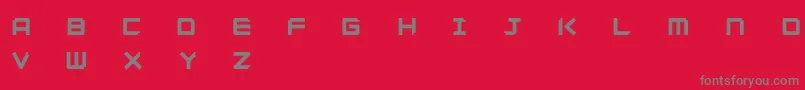 Ginzadem-Schriftart – Graue Schriften auf rotem Hintergrund