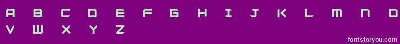 Шрифт Ginzadem – зелёные шрифты на фиолетовом фоне