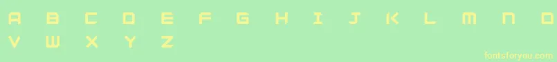 Ginzadem Font – Yellow Fonts on Green Background