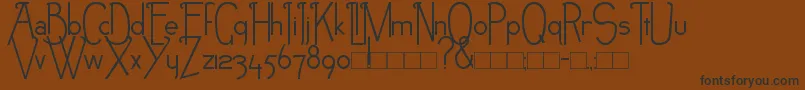 NEB Font – Black Fonts on Brown Background