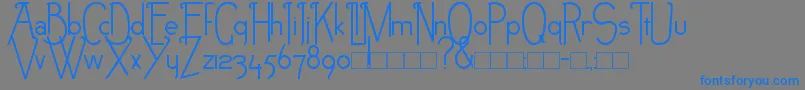 NEB Font – Blue Fonts on Gray Background