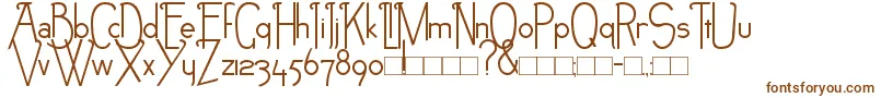 NEB-fontti – ruskeat fontit