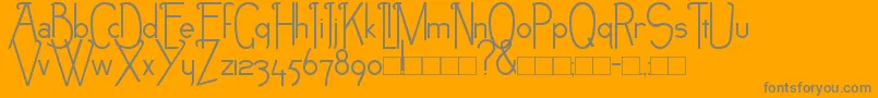 NEB Font – Gray Fonts on Orange Background