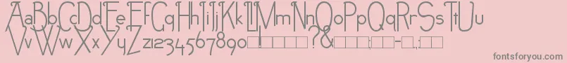 NEB Font – Gray Fonts on Pink Background